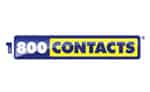 1800Contacts blue, yellow, and white logo.