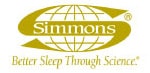 Simmons Better Sleep Through Science gold and logo.